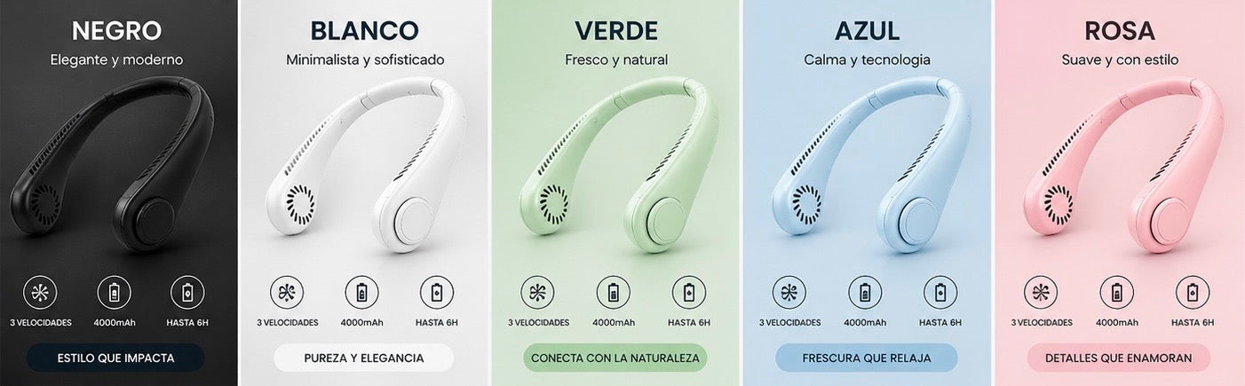 CoolAir Pro Ventilador de cuello sin aspas