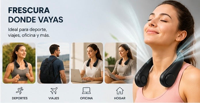 CoolAir Pro Ventilador de cuello sin aspas